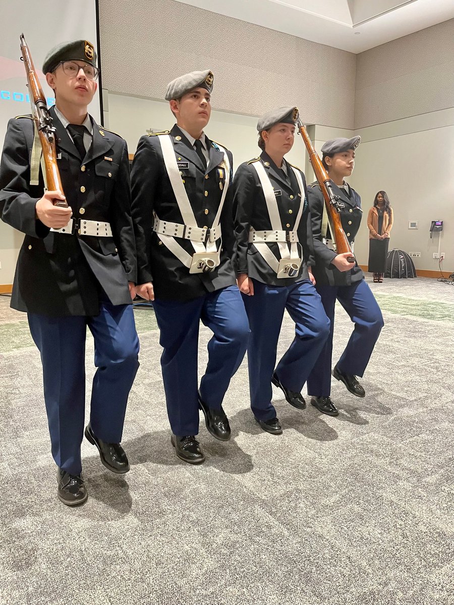 tridenttech's tweet image. Trident Tech honored all who serve at its annual Veterans Day Program Nov. 10. Rear Admiral Robert E. Besal (U.S. Navy retired) was guest speaker. Veteran students Kendra &quot;Ken&quot; Rivers, Ryan Warrick, Corey Connor and Zaquel Lawrence and the Hanahan Color Guard also participated.