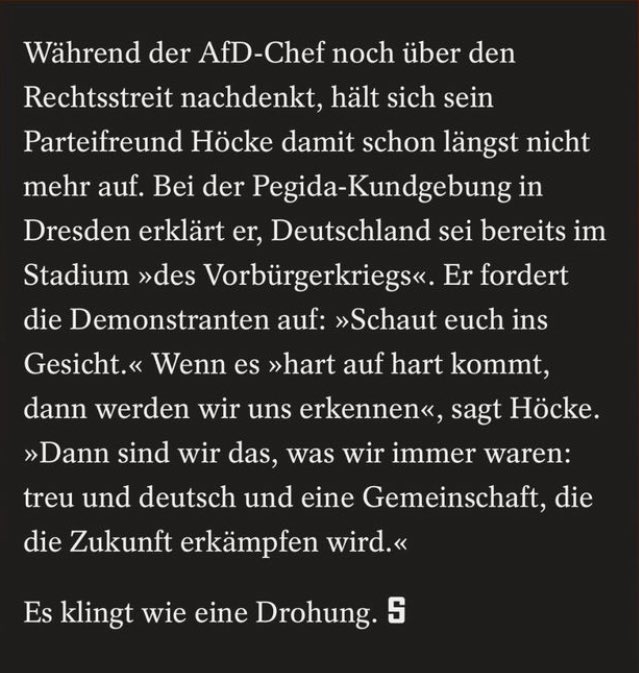 Björn Höcke nur einen Faschisten zu nennen, wirkt zunehmend verharmlosend. (Via <a href="/derspiegel/">DER SPIEGEL</a>)