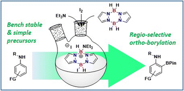 Boron_Chemistry's tweet photo. Borylation directed borylation of N-alkyl anilines using iodine activated pyrazaboles (@ChemicalScience): https://t.co/JdYcM0S7DZ (@InglesonMike). https://t.co/qUKNCGu6kZ