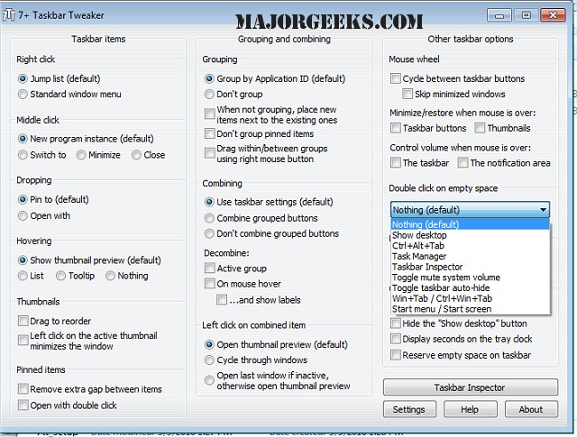 majorgeeks's tweet photo. Updated - 7+ Taskbar Tweaker allows you to configure various aspects of the #Windowstaskbar.
https://t.co/l295u58FTB #freeware https://t.co/fSj4JHVxTc