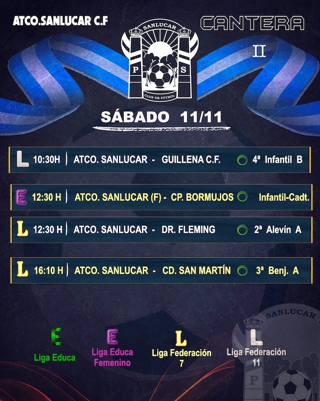 I Jornada de este sábado como locales, estos son los encuentros 💙🤍💙