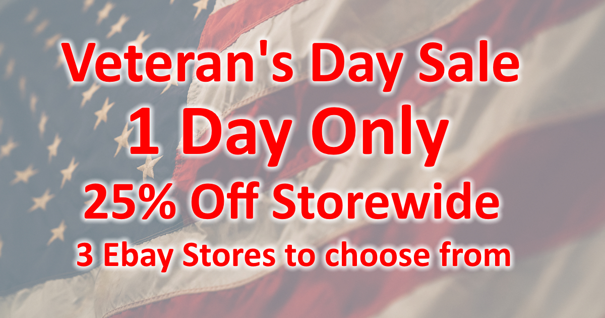 🎉 Ready to honor our heroes with savings! 🎉  Enjoy a heroic 25% off on our entire stock across all 3 eBay stores for one day only.

stores.ebay.com/Advanced-Techn…
stores.ebay.com/Advanced-Techn…
stores.ebay.com/atrecyclingut
🎁 #VeteransDay #Sale #ThankYouForYourService #DiscountsGalore