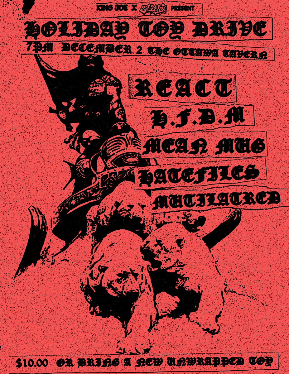 COME THRU FOR THE CAUSE AND STAY FOR THE CULTURE 12/2 OHIO, NOW WITH MORE MUTILATRED