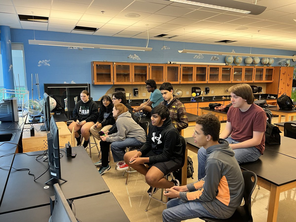 Friday is for esports. Great way to blow off steam after a long week of school!