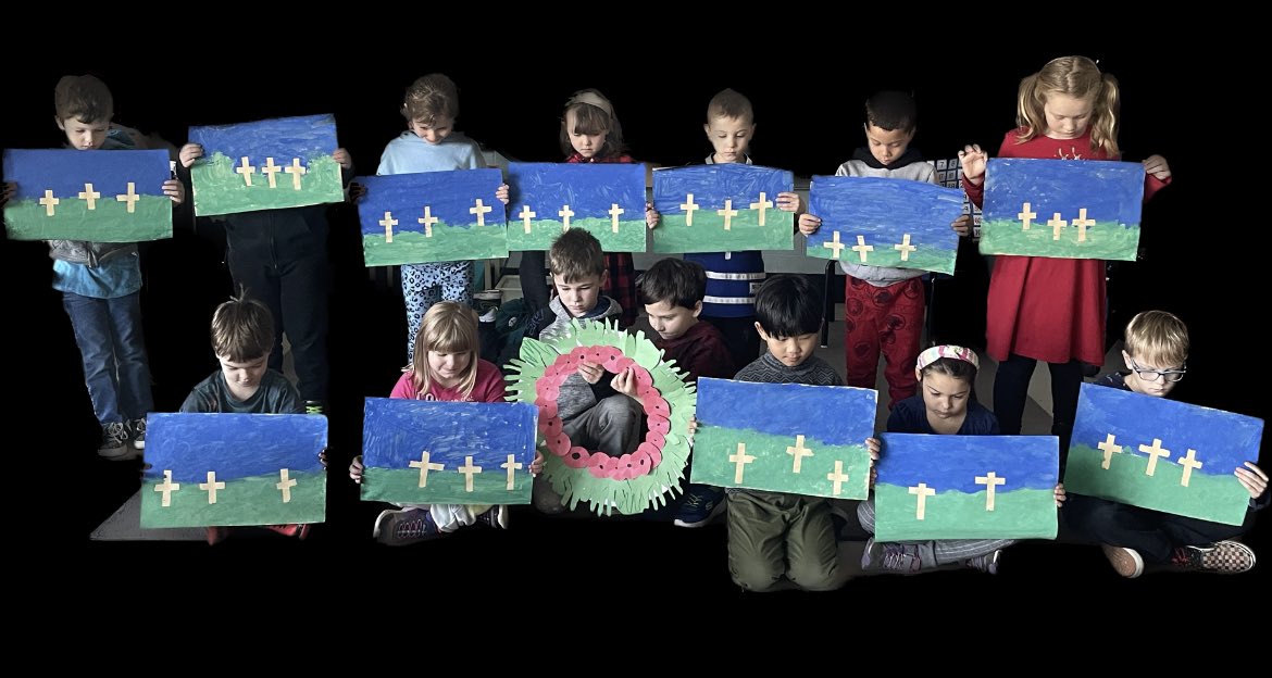 This week my Grade 1/2 class learned and reflected upon the importance of Remembrance Day. I couldn’t be more proud of these students as they shared their perspectives and insights. The future is bright! #RememberanceDay #ThankAVeteran