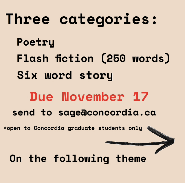 HeadlightAnt's tweet photo. ⚔️✨⚔️ ANNOUNCING ⚔️✨⚔️

a lil contest for graduate students organized with the fine folks at SAGE. Send us your poetry your fiction your six word stories (tragic or not!)!!!

Your judges? The iconic headlight editorial team - who else!!!

Ya got until Nov 17 🤙 https://t.co/8KmXJoRA7x