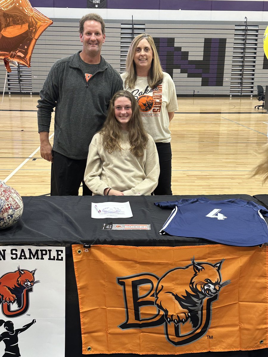 So excited to sign for @BU_WSoccer! I can’t wait for this next chapter of my life. Go Wildcats! 🧡🤍 @SPORTINGBV @BVNWsoccer