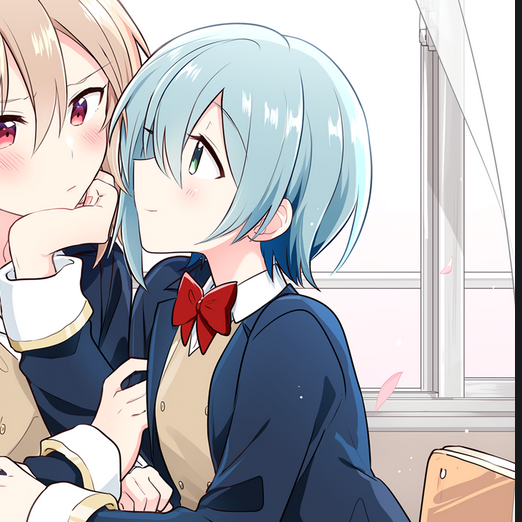 CelineSonic's tweet photo. if i had a nickel for every manga i've read that's featured a lesbian that's shy, has blue hair, and likes astrophysics i'd have 2 nickels

which isnt a lot but makes me so endlessly happy that its a non-zero amount https://t.co/aOXSVN91mU