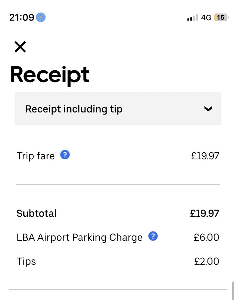 ryanmartino91's tweet photo. @Uber_Support our taxi driver has charged us for a parking fee when we paid for it!! Please can we be reimbursed, taking the piss!!! https://t.co/5oPp1uDnqr