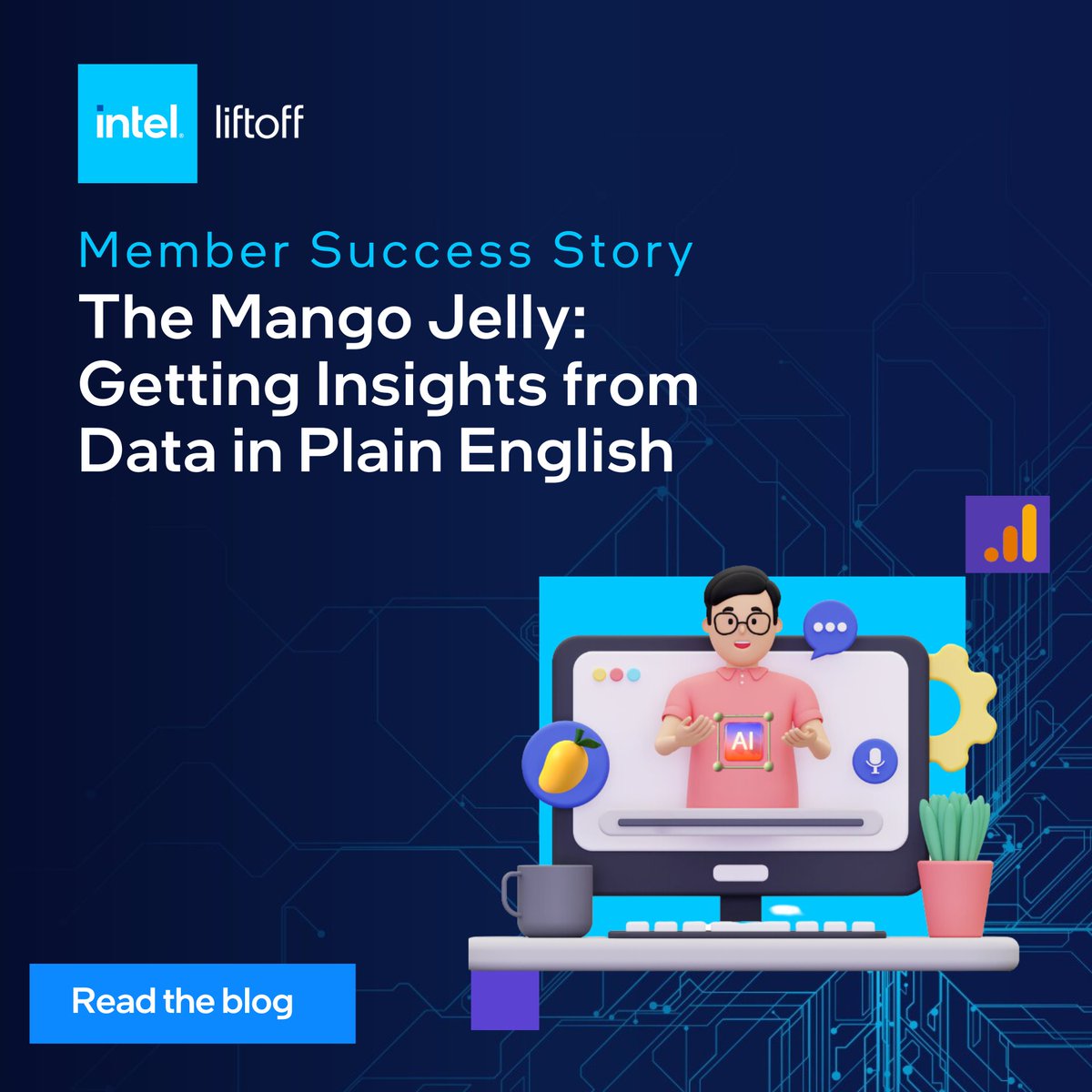 Intel Liftoff member, <a href="/themangojelly/">The Mango Jelly</a>, simplifies #ecommerce analytics for Shopify users. Their Collaborative AI Workspace translates data into insights effortlessly. No tech expertise? No problem. intel.ly/472ORoo #IntelLiftoff #DataAnalytics
