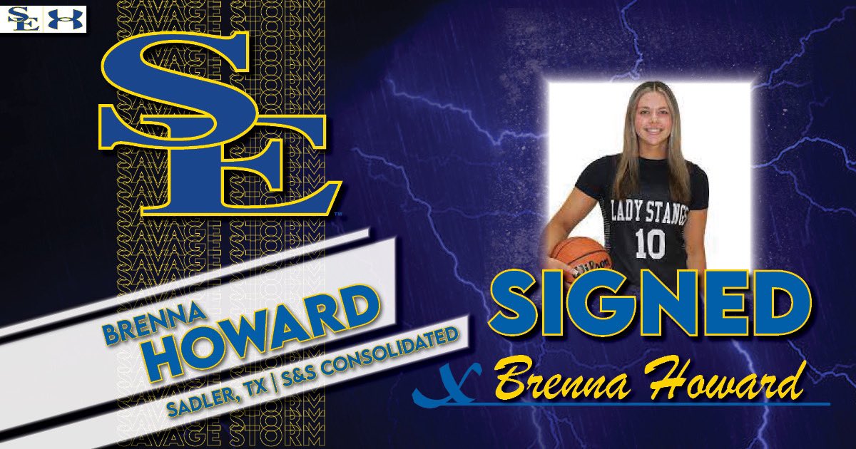 SavageStormWBB's tweet photo. #SIGNED… 🖊️⚡️
Welcome @Brennahoward_10 to our SE Family! #GoStorm #SENiyimmiTahali https://t.co/Prdl0Bog55