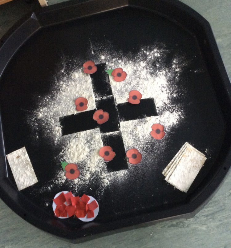 Today, Maple class were learning about Remembrance Day through attention autism. As part of the lesson, they used sensory resources to make a poppie <a href="/JfkSend/">JFK Special School</a> #RemembanceDay