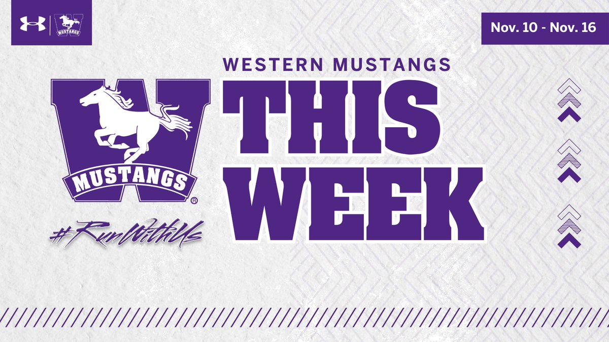 📅 Rowing & Cross Country are at national championships this weekend while Men's Volleyball starts their 2023-24 season on the road. It's another busy weekend in this edition of Mustangs This Week.

Visit westernmustangs.ca/calendar or check out our #MustangsThisWeek posts on IG or…