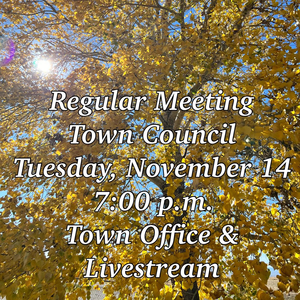 Next regular meeting #Claresholm Town Council - Tuesday, November 14th @ 7pm Join us in person or online for the livestream claresholm.ca/government/age… <a href="/local_press/">ClaresholmLocalPress</a>