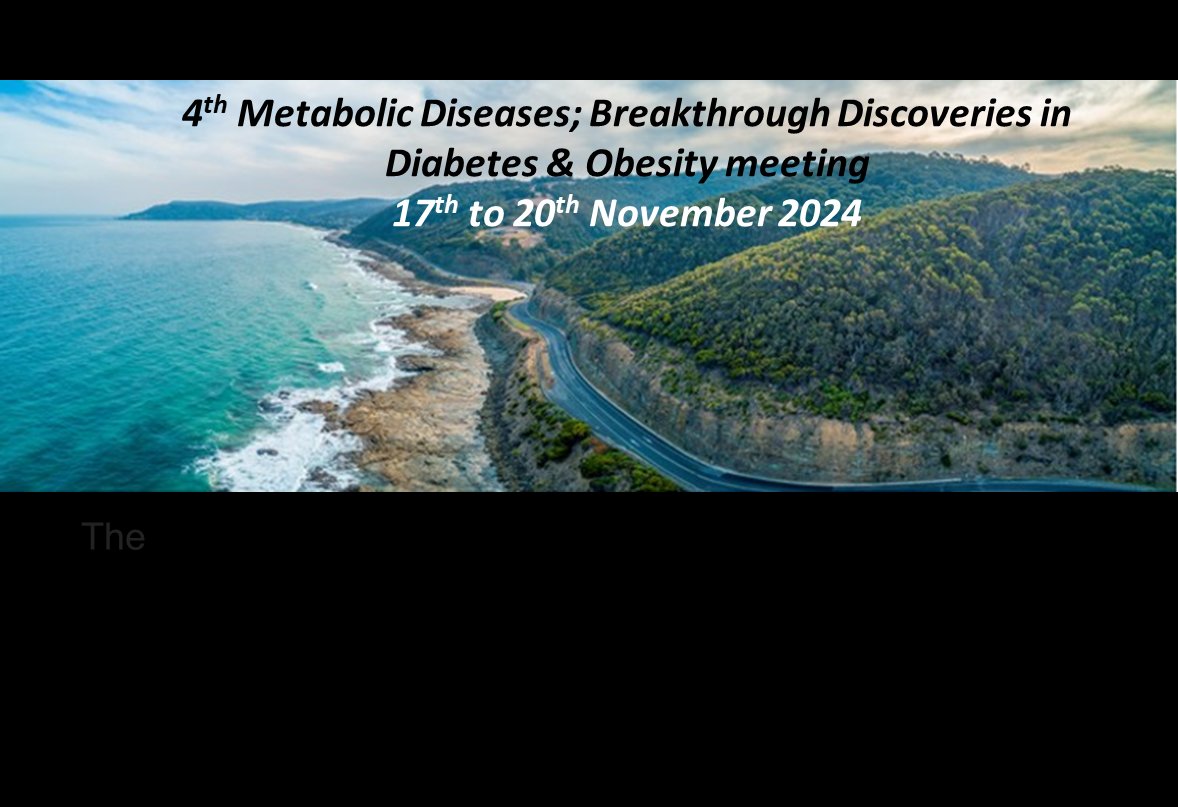 SAVE THE DATE: 4th Metabolic Diseases; Breakthrough Discoveries in Diabetes & Obesity meeting - 17th to 20th Nov 2024 in beautiful Lorne, Victoria, Australia. Pls RT: @AuPhysiolSoc @ITSASBMB @DiabetesAus @ObesityAus @EndoSocAus @ACDPAlliance