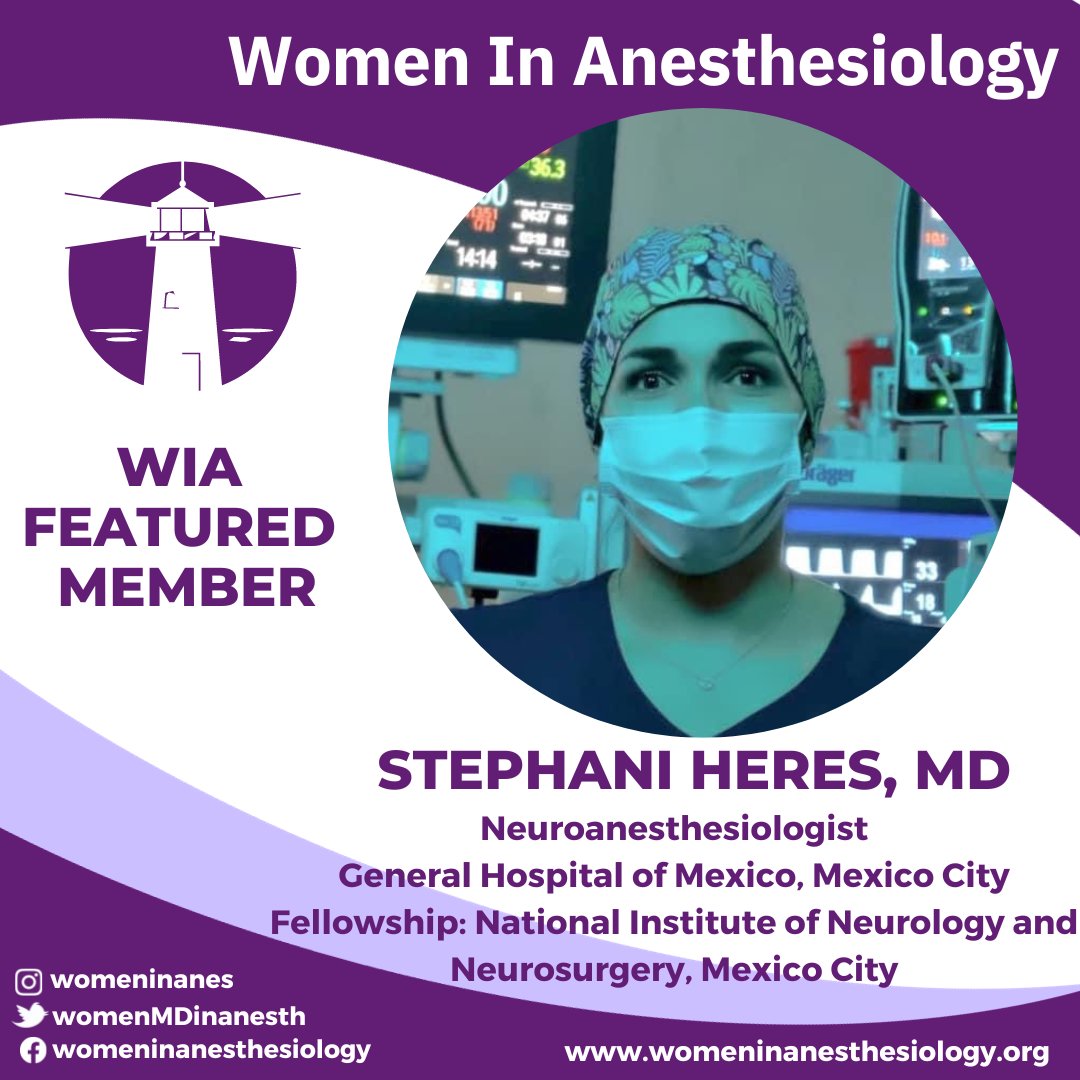 womenMDinanesth's tweet photo. Dr. @steph_heres is an academic neuro-anesthesiologist at the General Hospital of Mexico in Mexico City. She is proud to help train the next generation of anesthesiologists and to be a part of the growth of her family as a loving wife and mother.

#WIAWednesday https://t.co/S3r9y4fGDY