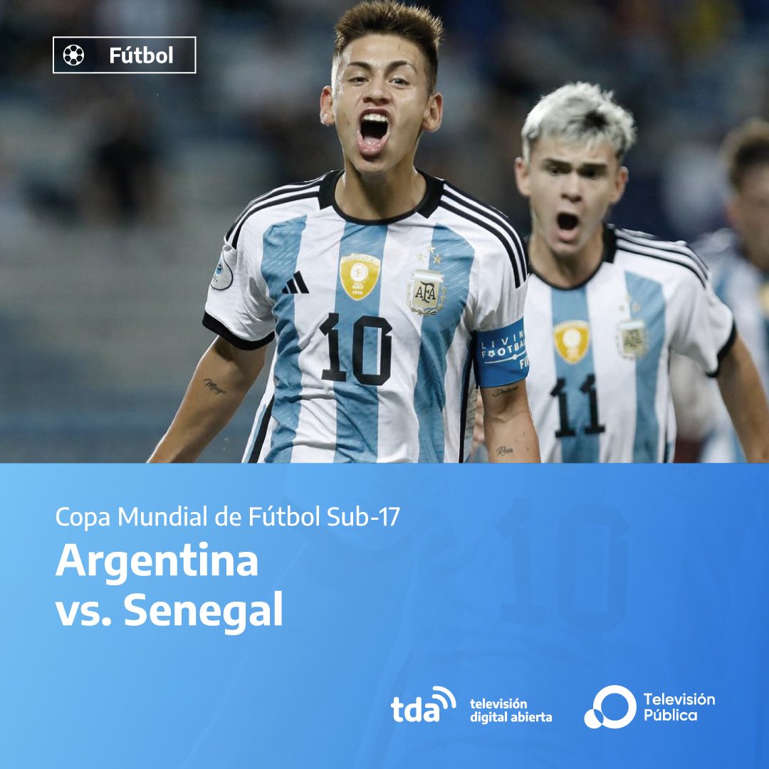 Mundial Sub-17 Indonesia 2023 🏆

La Argentina se enfrenta a Senegal en el primer partido del grupo D 🇦🇷

Miralo por la <a href="/TV_Publica/">TVP</a> este sábado desde las 8:30 hs. <a href="/tdaargentina/">Televisión Digital Abierta</a>