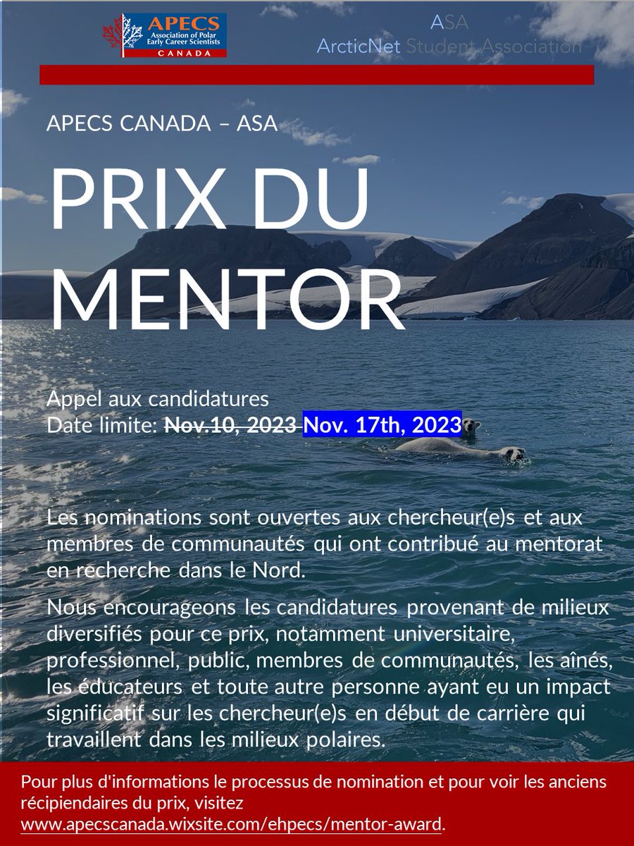 Deadline extended until November 17th! Nominate your mentor today for recognition at the #asm2023