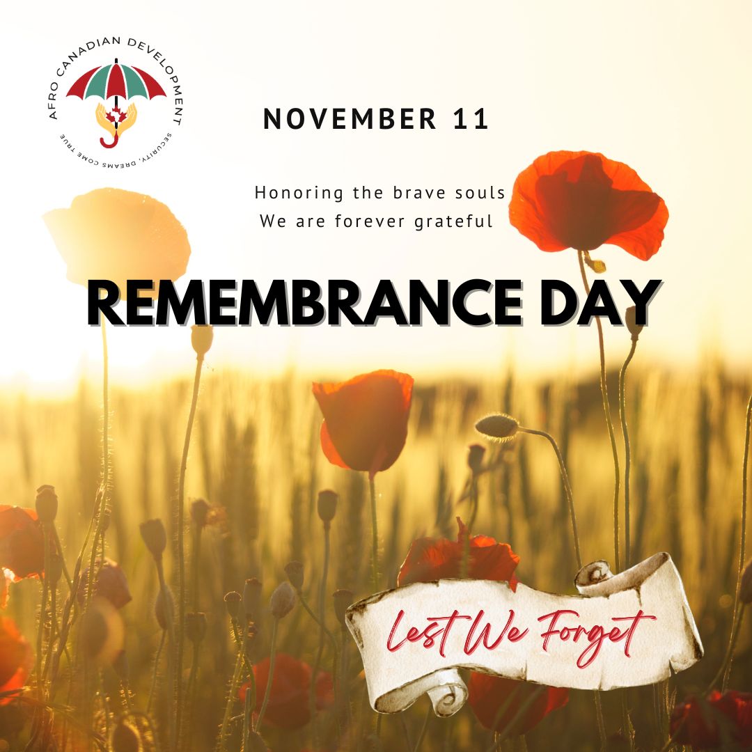 Afrocanadianinc's tweet image. On this solemn day, we pay tribute to the courage and sacrifice that echoes through history 🍁🌹
#lestweforget #RemembranceDay #afrocanadiandevelopmentinc
