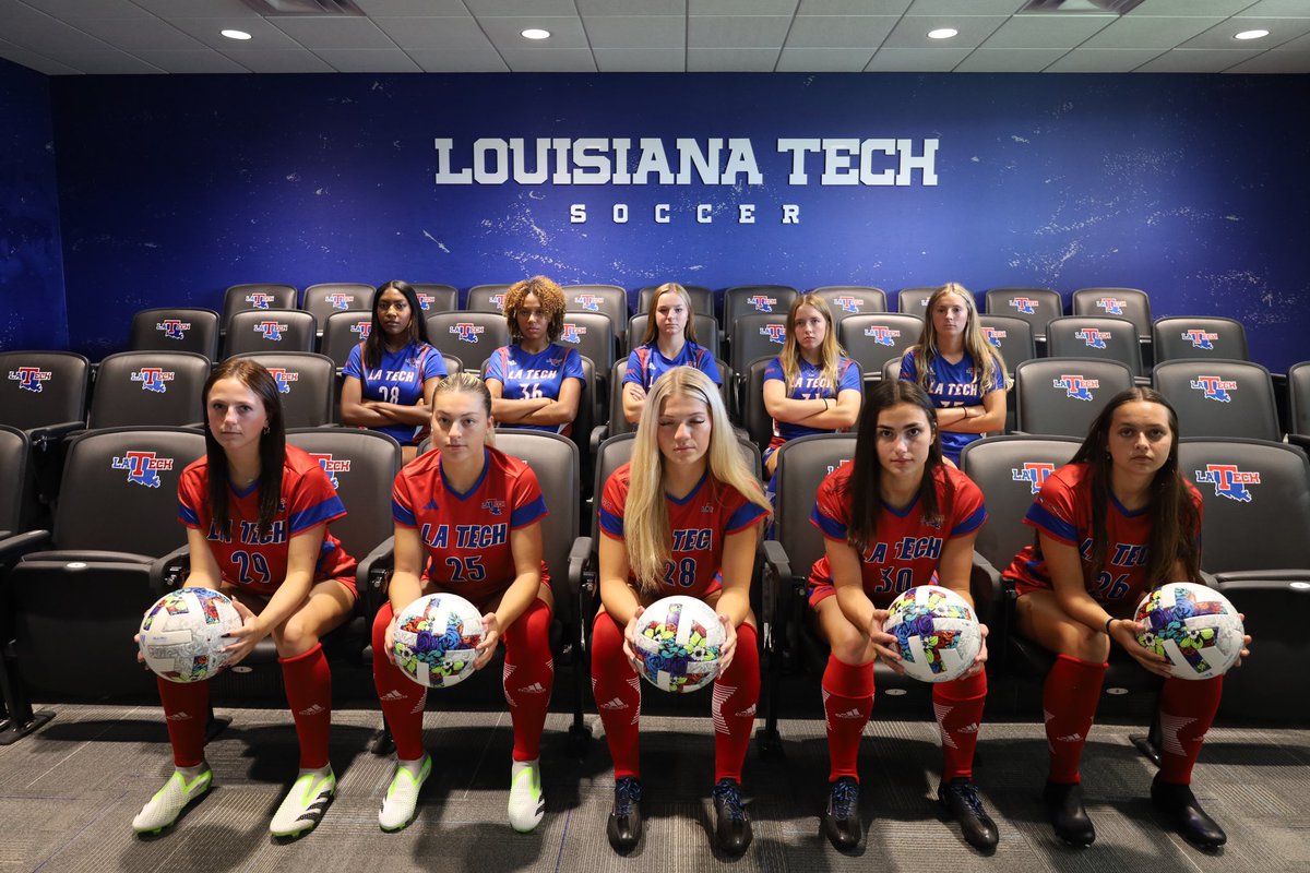 So thrilled to add these 10 amazing people and extremely talented ⚽️athletes to our <a href="/LATechSOC/">LA Tech Soccer ⚽</a> 🔵⚽️🔴 program. Keep your 👀on these new 🐶, they’re passionate, competitive and ready to get started 💪#jOURney