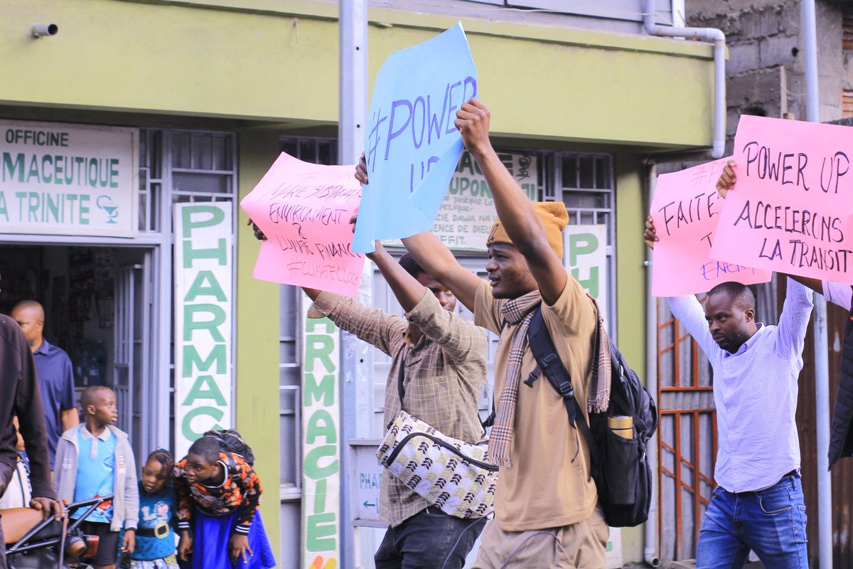 AJEDRDC's tweet photo. On Saturday, November 4, 2023, we took part in a historic action for the climate in Goma, in colaboration with other youth activist organizations from the DRC and around the world. https://t.co/jsgj8WwWKL