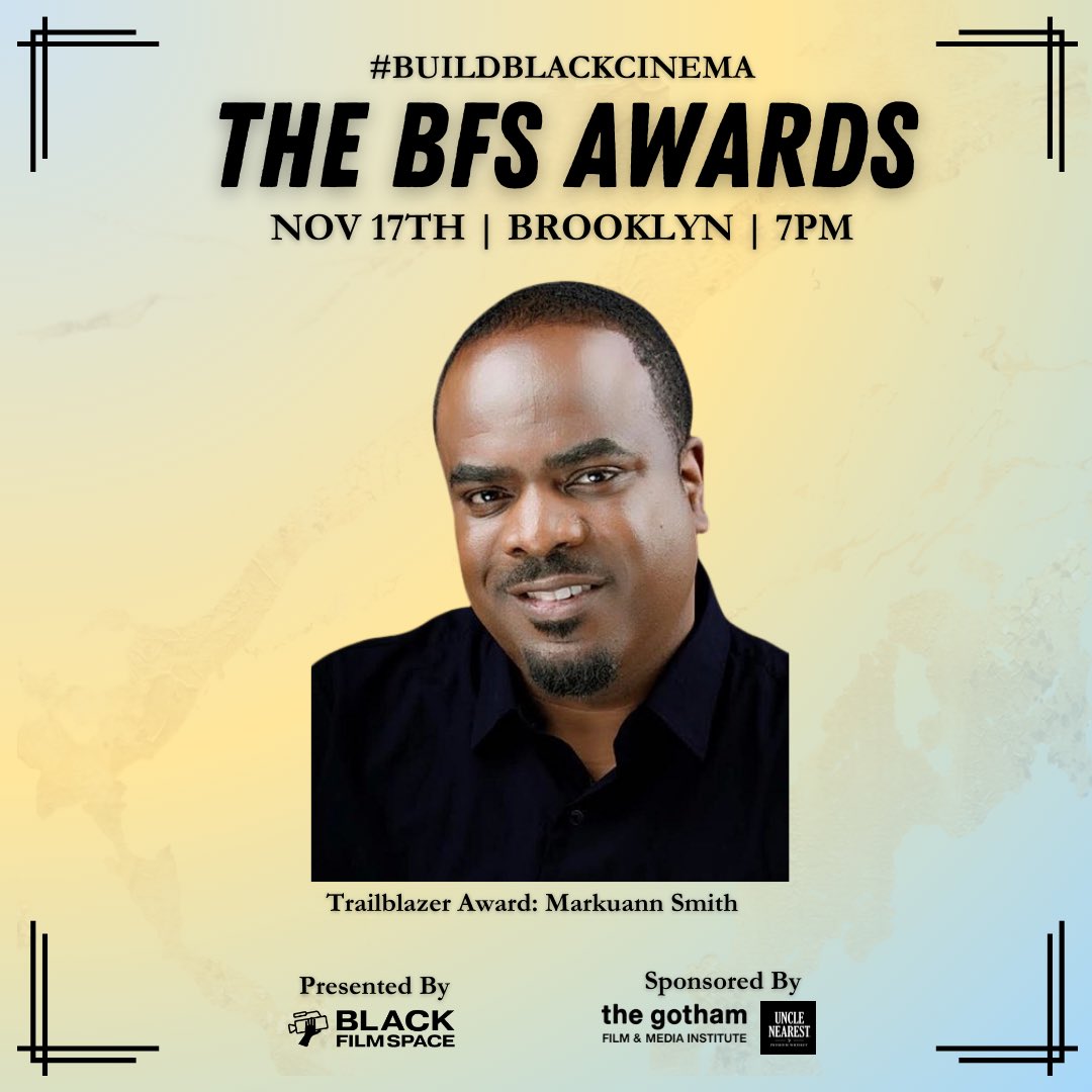 Excited to announce that Black Film Space will be honoring Markuann Smith, the Creator and Executive Producer of the critically acclaimed TV show ‘The Godfather of Harlem’ at the BFS Awards on Nov 17th. RSVP via our link in bio.