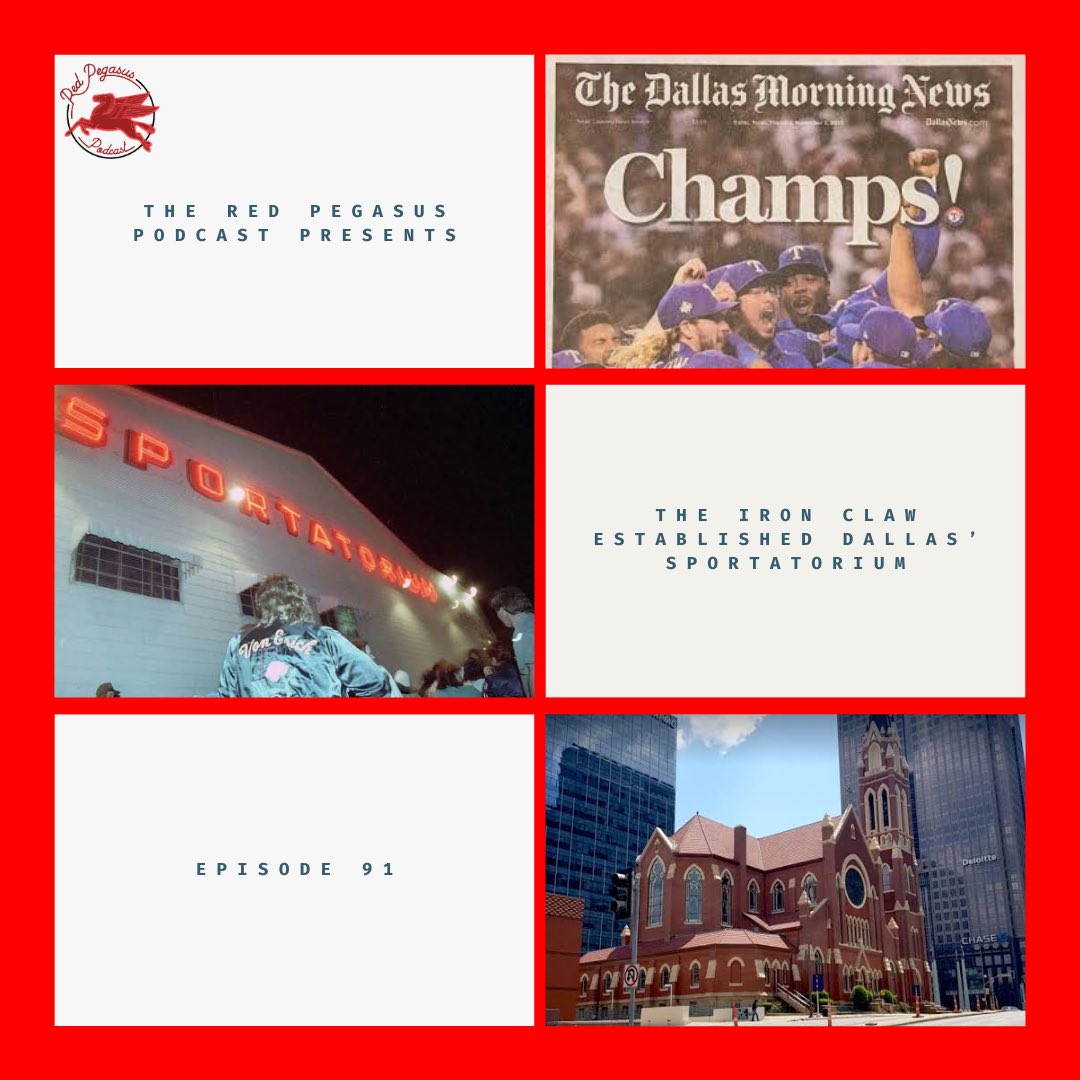 The Iron Claw Established Dallas’ Sportatorium | Ep. 91

The 121 year-old Cathedral of Guadalupe in Downtown Dallas is now the only national cathedral shrine in the U.S. The Texas Baseball Rangers are officially World Series Champions!