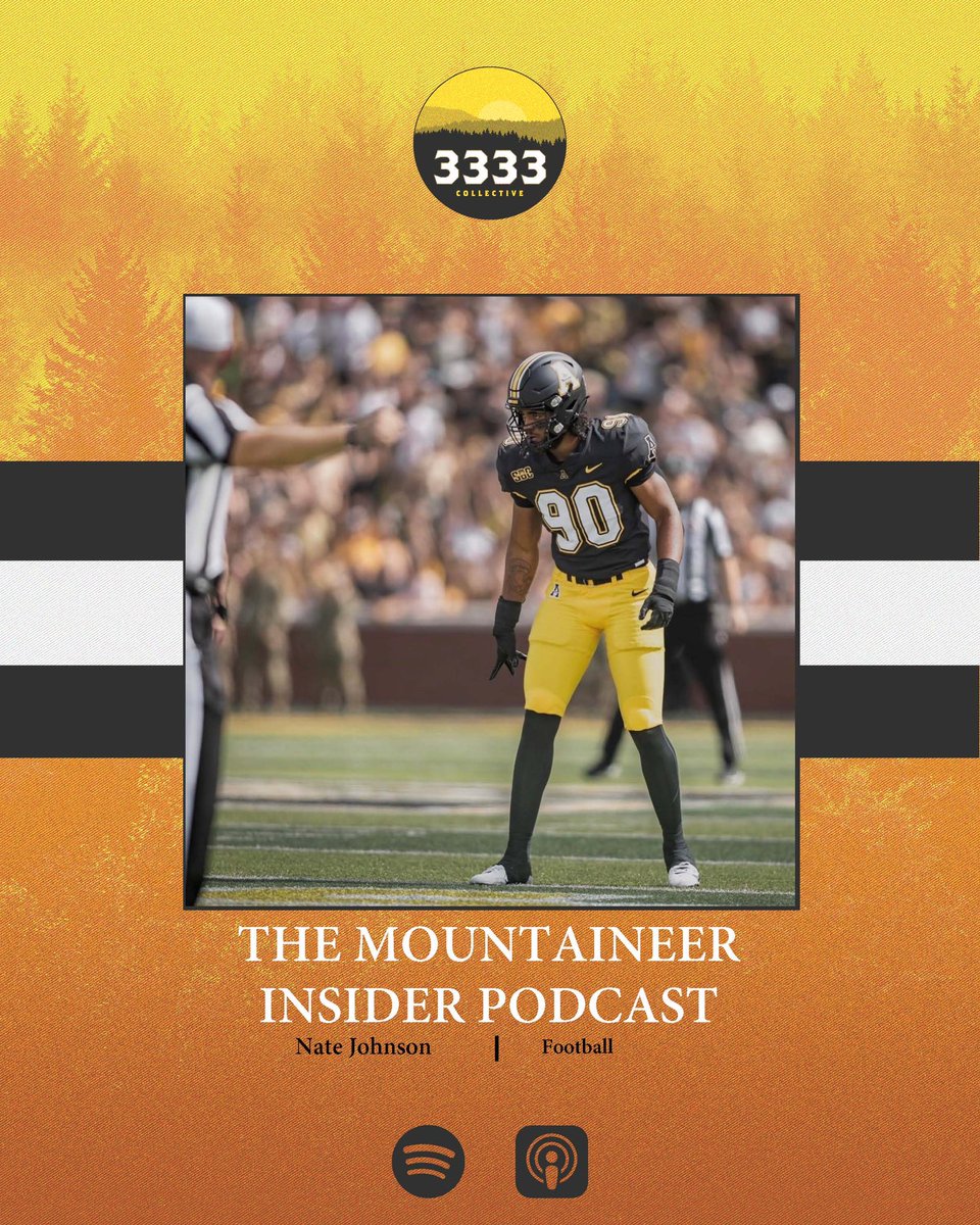 3333 Collective (@3333collective) on Twitter photo 🎙️🎙️ You do not want to miss the newest episode of The Mountaineer Insider podcast! <a href="/kaiden__smith/">Kaiden Smith</a> sat down to chop it up with <a href="/AppState_FB/">App State Football</a> Edge Specialist <a href="/Big_Nate90/">Nathan Johnson</a>! Make sure you download this episode!
linktr.ee/mountaineerins… 🎙️🎙️ You do not want to miss the newest episode of The Mountaineer Insider podcast! <a href="/kaiden__smith/">Kaiden Smith</a> sat down to chop it up with <a href="/AppState_FB/">App State Football</a> Edge Specialist <a href="/Big_Nate90/">Nathan Johnson</a>! Make sure you download this episode!
linktr.ee/mountaineerins…