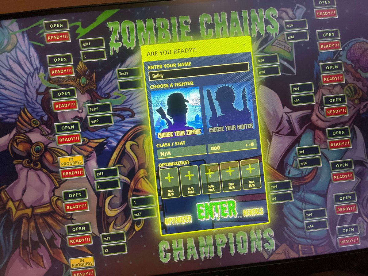 ZombieChains's tweet photo. 🧟‍♂️💀 Unleash the undead mayhem in the upcoming Zombie Chains Tournament! 💀🧟‍♀️

Brace yourselves, collectors! A sneak peek into the battleground where Zombies and hunters clash.
Prepare for a thrilling showdown against fellow collectors as you strategically deploy your NFTs. https://t.co/4rAaiN3afp