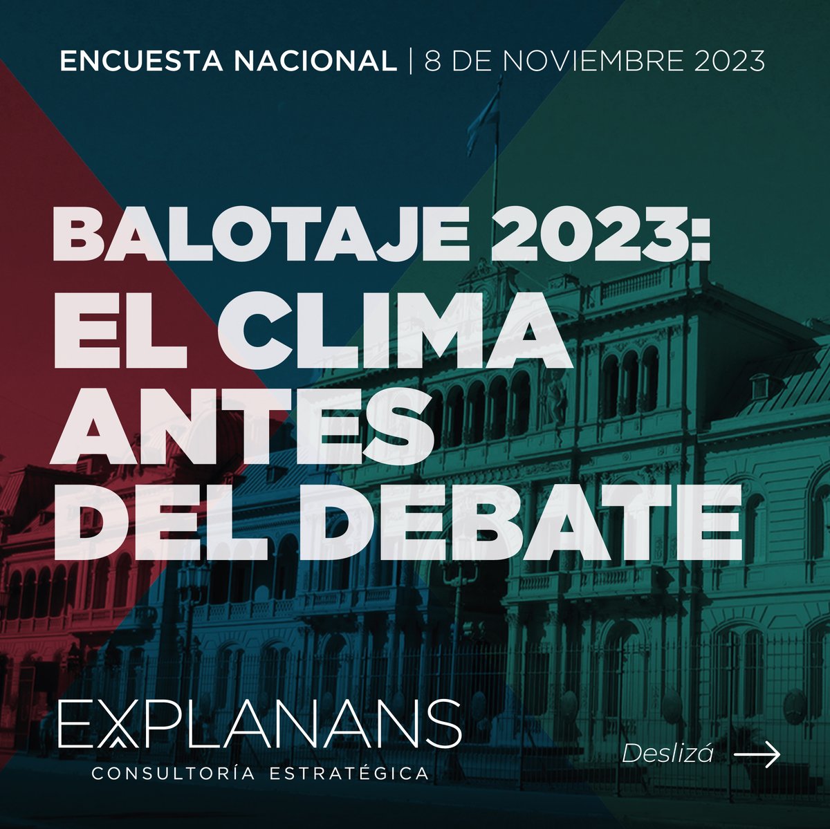 ExplanansOk's tweet photo. ENCUESTA NACIONAL 2023 📉📊
CAMINO AL BALOTAJE: EL CLIMA PREVIO AL DEBATE

#Elecciones2023 #Balotaje 

Abrimos hilo 🧵 https://t.co/Ntbck7V0Wx