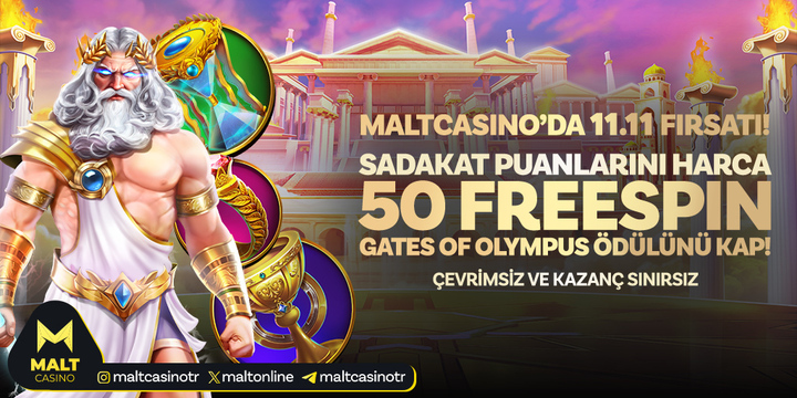 Maltcasino'da 11.11 Fırsatı! 💸 Sadakat puanlarını harca; 🌟 Gates of Olympus'ta çevrimsiz ve sınırsız kazanç fırsatını yakala! ✅Bu şansı kaçırmamak için tıkla - t2m.io/malttw