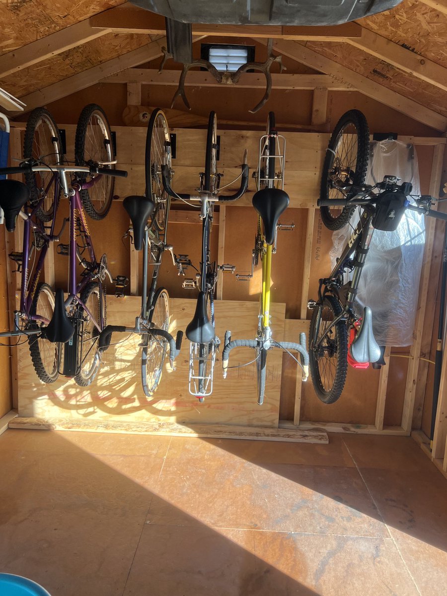 StephenOutdoors's tweet photo. Today’s bike storage project! https://t.co/yEcH0nEJwf