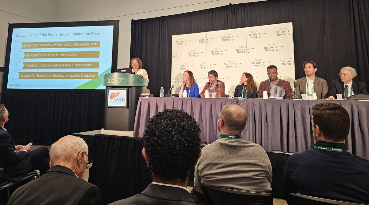 Gina Bartes (@gbartes) on Twitter photo It's a packed room at the #TLM23 White House Elimination Plan Meeting in Boston. Thank you for your commitment, presenters!
<a href="/AASLDtweets/">AASLD</a> <a href="/HepBFoundation/">Hep B Foundation</a> <a href="/LiverArizona/">Arizona Liver Health</a> <a href="/NIHFunding/">NIH Funding</a> <a href="/HHS_Health/">HHS_Health</a> #hepfreeaz #hepcure #VENcenters It's a packed room at the #TLM23 White House Elimination Plan Meeting in Boston. Thank you for your commitment, presenters!
<a href="/AASLDtweets/">AASLD</a> <a href="/HepBFoundation/">Hep B Foundation</a> <a href="/LiverArizona/">Arizona Liver Health</a> <a href="/NIHFunding/">NIH Funding</a> <a href="/HHS_Health/">HHS_Health</a> #hepfreeaz #hepcure #VENcenters