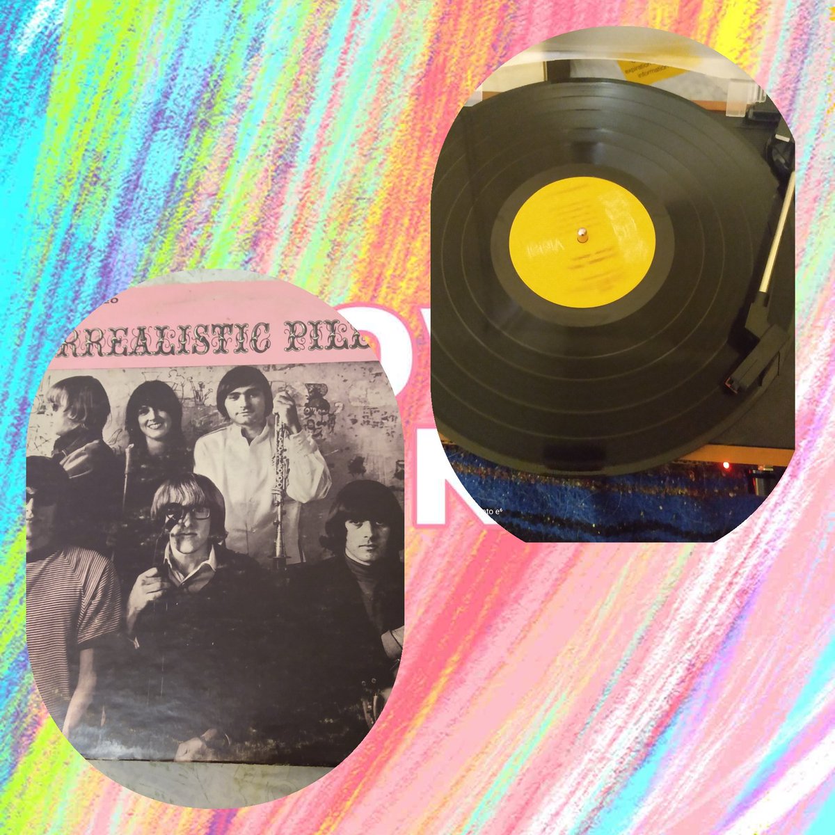 #vinylrecords 
#jeffersonstarship
#music
Checking out listening to #music
Found by dumpster 1967 Jefferson starship album called realistic pillow