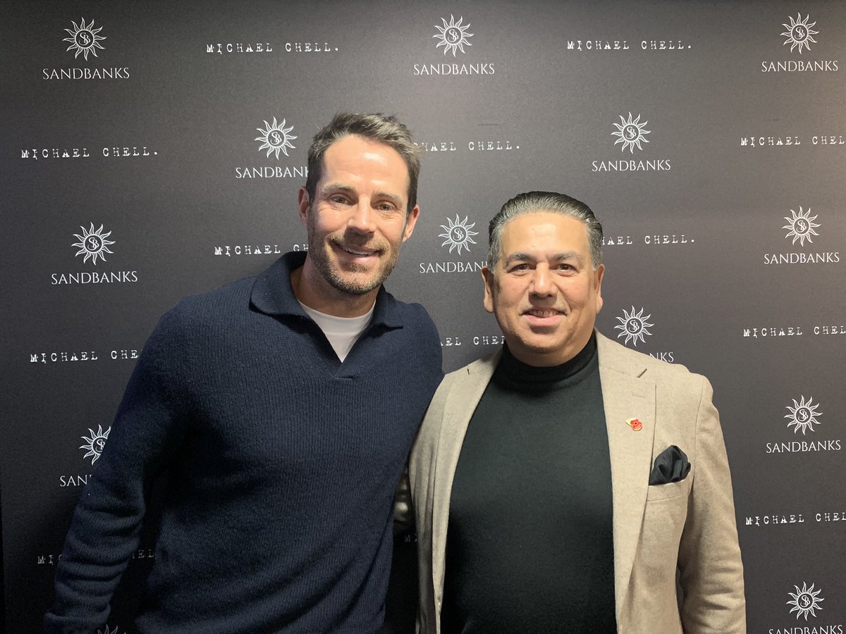 MURADstyling's tweet image. Fantastic launch night At #Michaelchell in Windsor for Jamie Redknapp’s launch of wonderful clothing brand called Sandbanks #sandbanksclothingcompany
