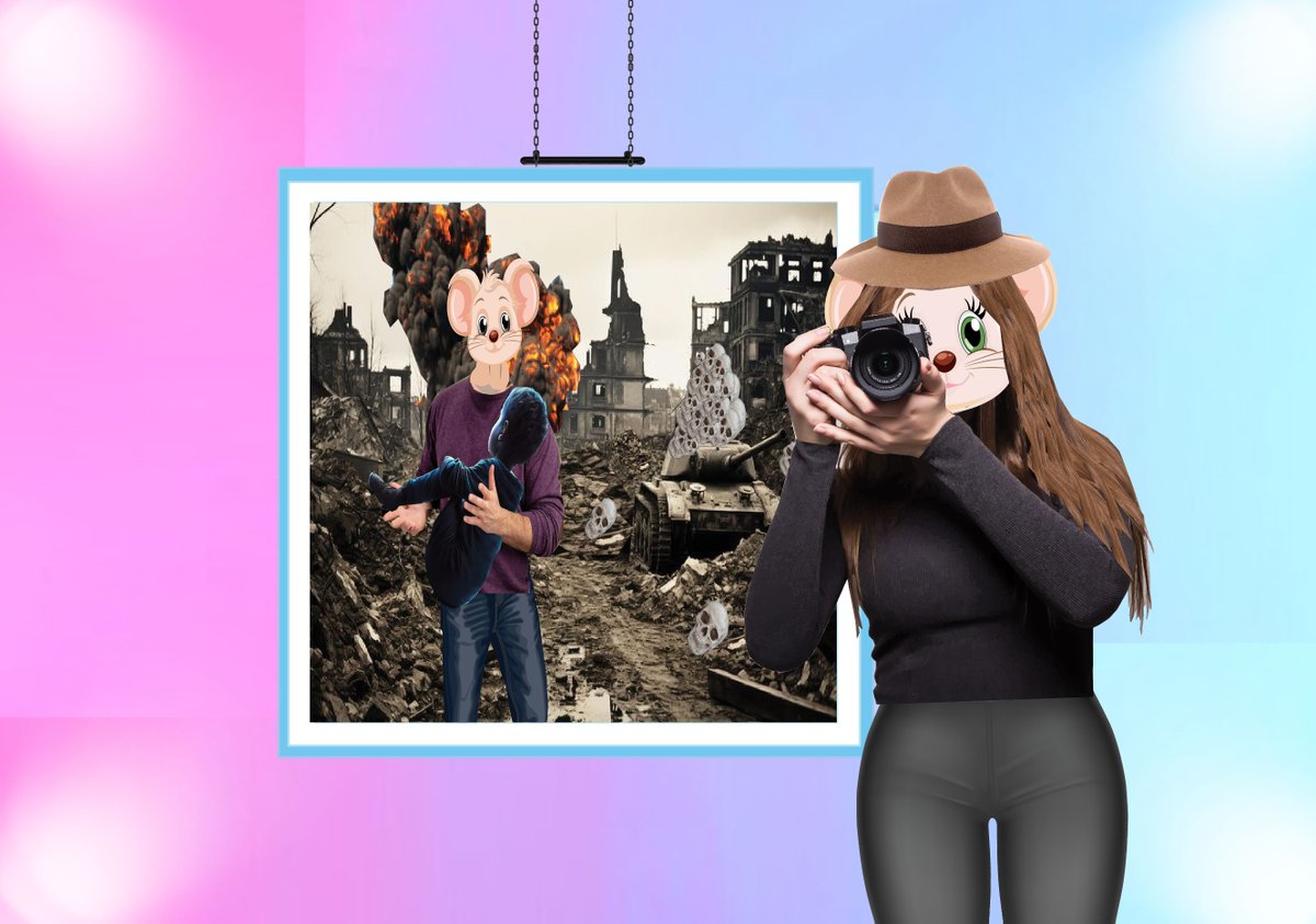 nftmouseland's tweet photo. She organized a photo exhibition called"Children in the Ashes of War"in the nft mouse land
#nft #nftart #nfts #art #crypto #nftartist #digitalart #nftcommunity #nftcollector #cryptoart #ethereum #cryptocurrency #opensea #blockchain #metaverse #eth #polygon #Gaza #peace #war #$SOL https://t.co/A4Zq2oS36v