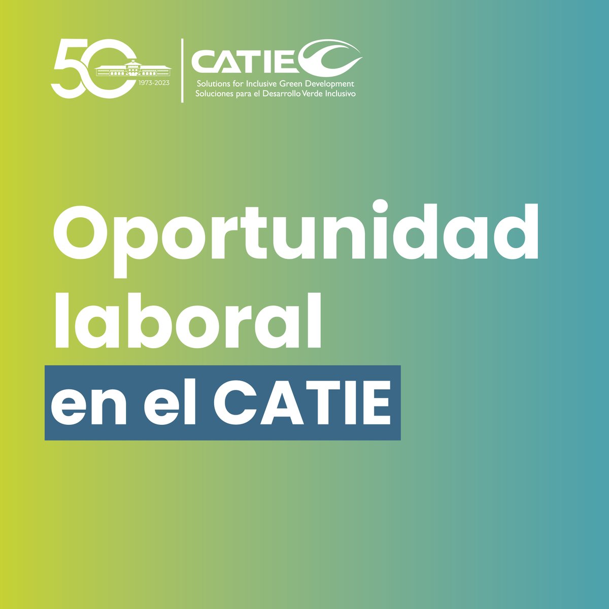 CATIEOficial's tweet image. #Consultoría ➡ Facilidades turísticas para el Parque Regional Municipal Joya Grande bajo administración de la municipalidad de San Pedro Yepocapa, Chimaltenango 🇬🇹
Descripción 🔎 tinyurl.com/3a77cvvn
🗓 Fecha límite: 23 nov 2023
Enviar documentación a 📩 vacante@catie.ac.cr