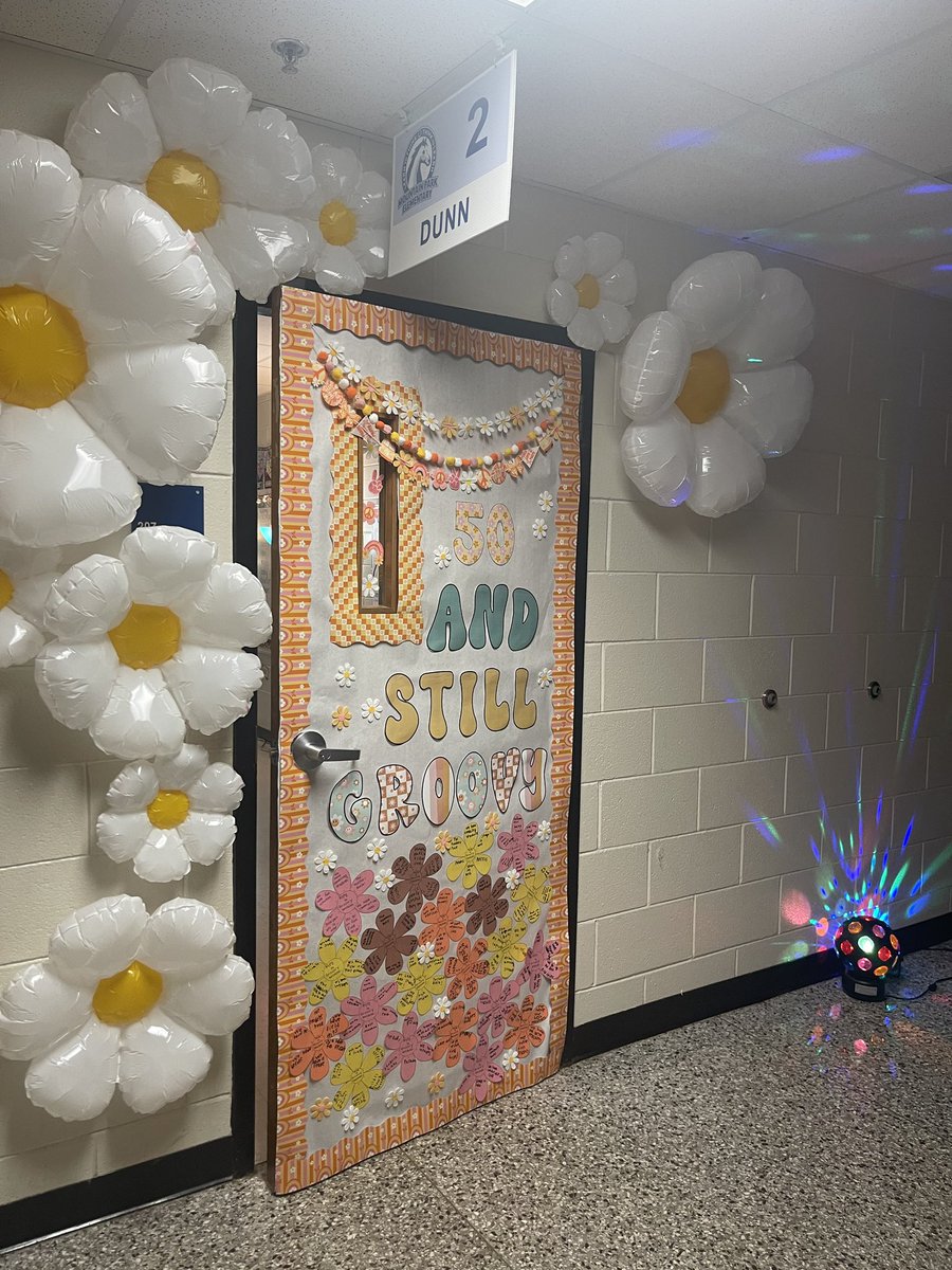 MPE_Mustangs's tweet photo. This year Mountain Park is celebrating 50 years of excellence in our community!  We had a 70s theme week complete with 70s candy, tunes, door decorating and 70s dress up day! Here’s to the next 50! #ShineOnMustangs @MPE_Principal22 @FultonZone5 @FultonCoSchools https://t.co/AoYi0wLe58