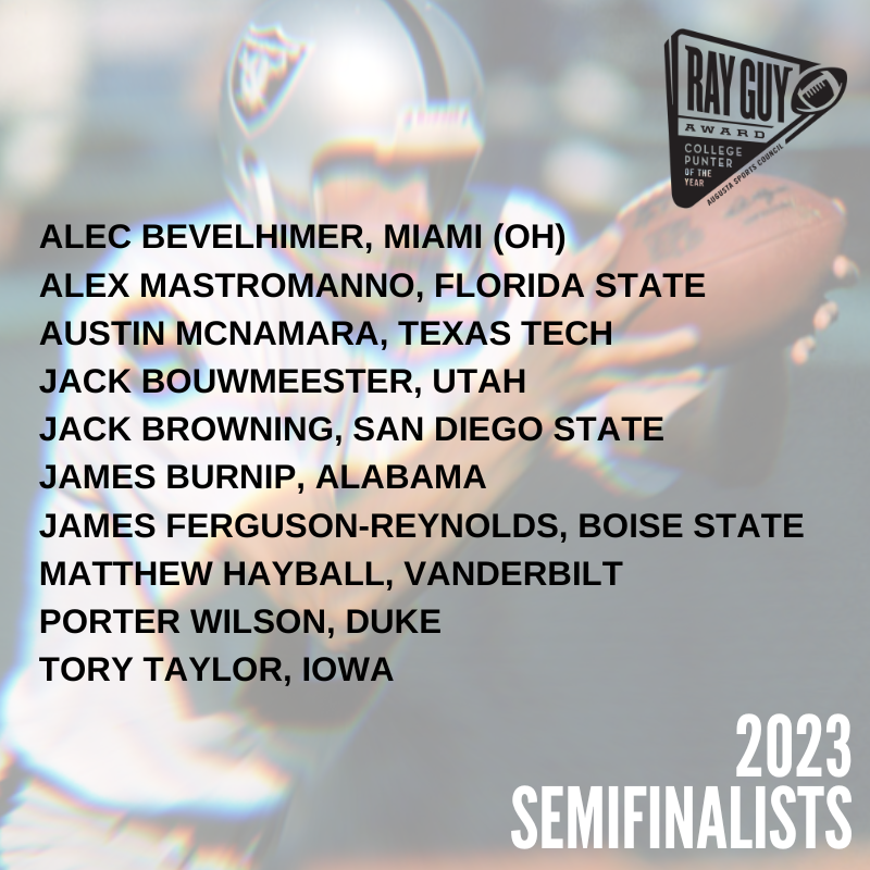 RayGuyAward's tweet photo. Congratulations to our 2023 #RAYGUYAWARD Semifinalists! Who do you think will be #OURGUY ? https://t.co/YOw1WKyZ9g