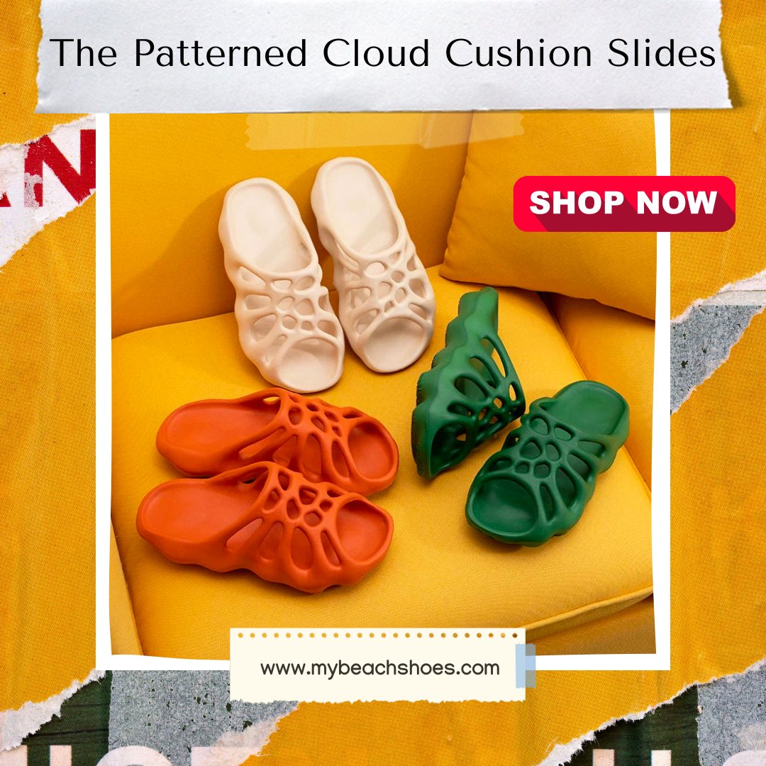Walk on clouds with The Patterned Cloud Cushion Slides! ☁️👡

Shop Now: mybeachshoes.com/products/the-p…

#CloudSlides #SummerFashion #BeachStyle #FashionFootwear #ComfySlides #TrendyPatterns #FootwearGoals #SummerEssentials #SlideIntoStyle #BeachFashion #ShopNow #FashionComfort