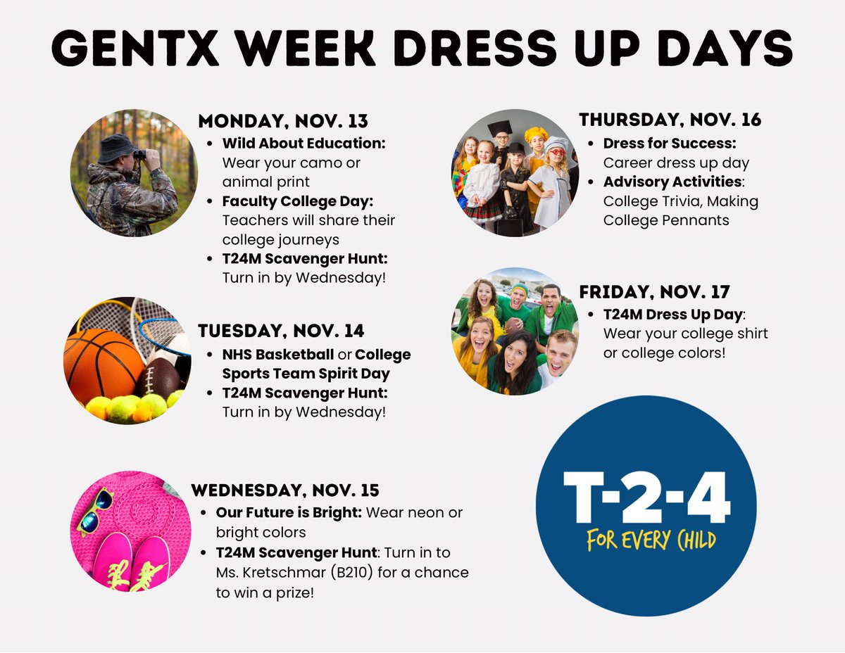.<a href="/northbrookhigh/">Northbrook High School</a> Celebrate our campus T24M culture during GenTX Week!