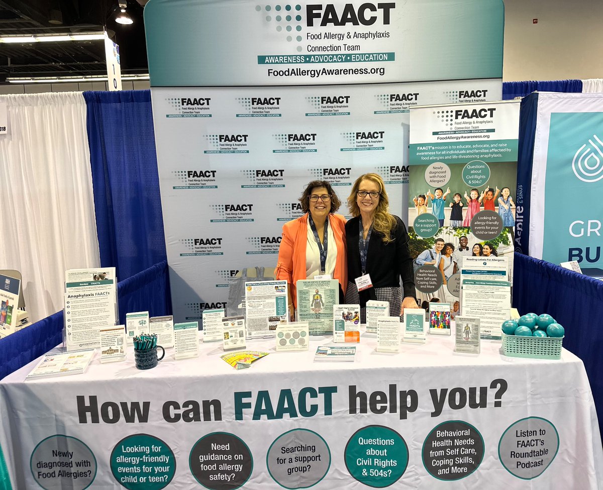Be sure to visit #FAACT at #ACAAI23 for #foodallergy #education, #advocacy, & #awareness materials at Booth 320. We have many #resources for your #patients.

#FoodAllergies #Allergy #Anaphylaxis #Support #KnowTheFAACTs #ShareTheFAACTs