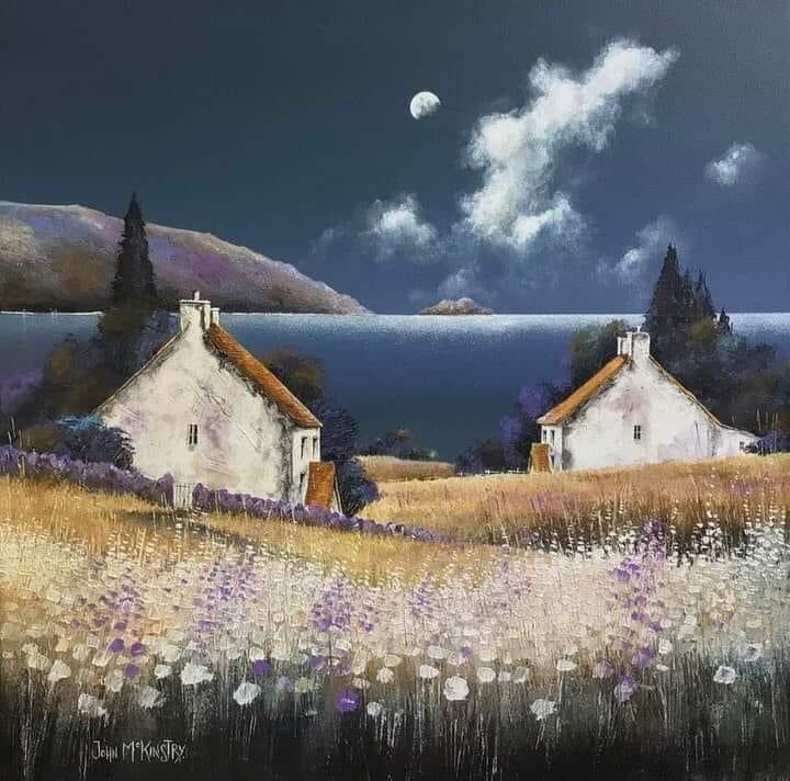 John McKinstry (British Artist, born 1985) 'After the Storm', 2023. Oil on Canvas, 50 × 50 cm. Private Collection.