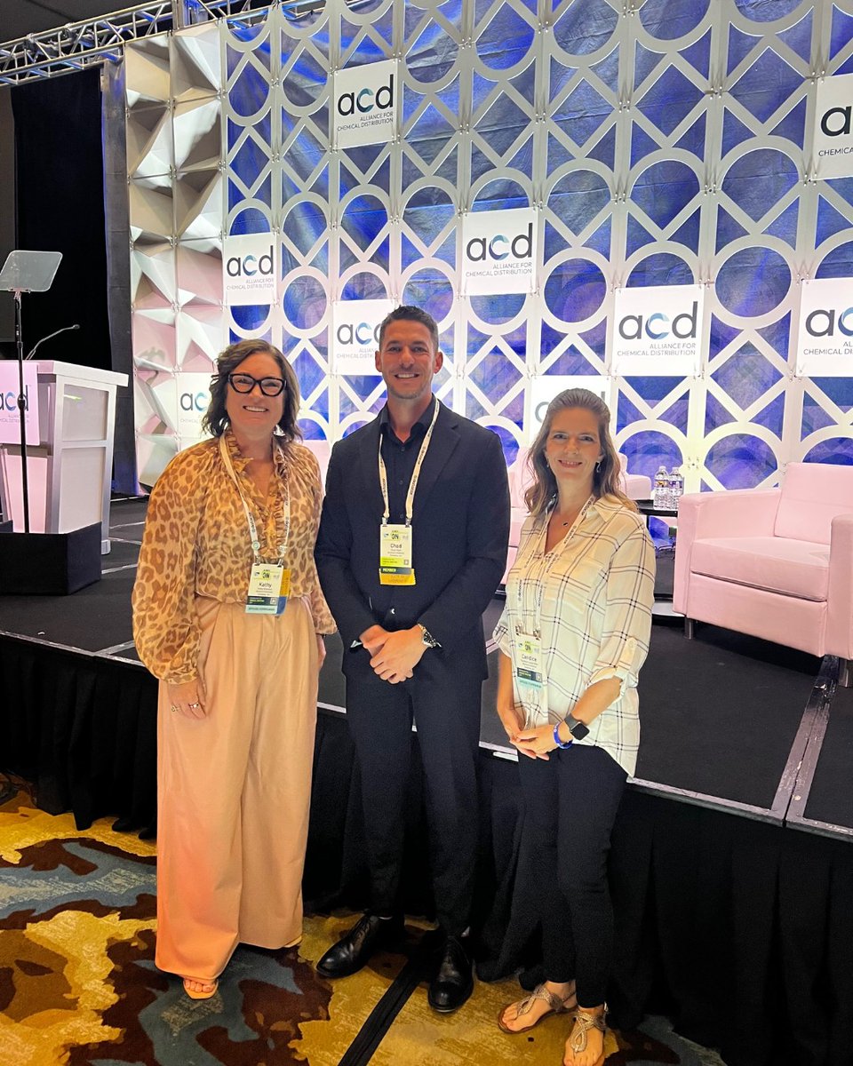 BrainerdChemCo's tweet image. Cheers to another great @ACD_chem Annual Meeting! Our team had a blast hearing from this year's lineup of speakers and networking with other industry leaders.

P.S. — a special shout-out goes to Chad Hight, who graduated from the ACD Emerging Leaders Program at the conference! 🎉