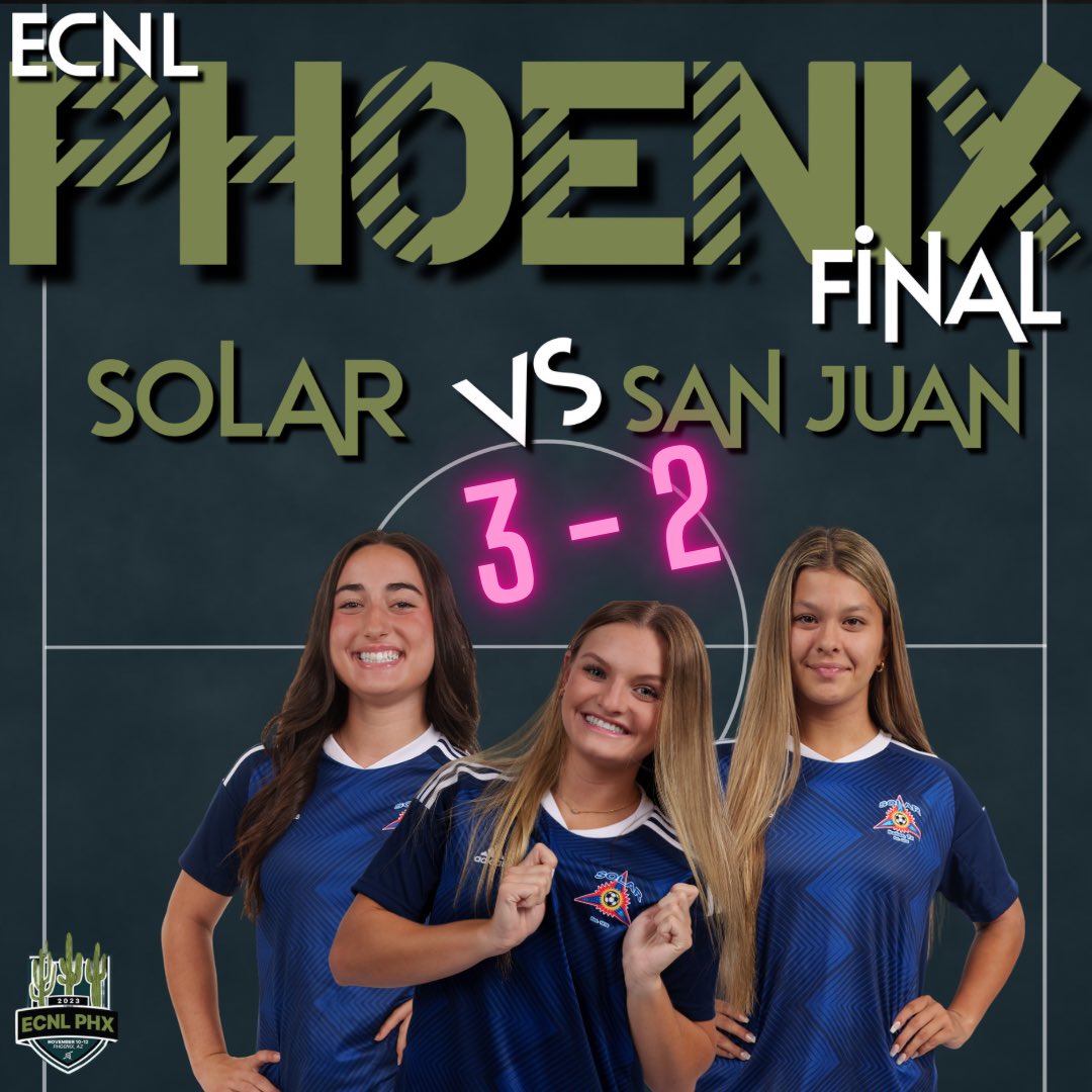 Solar 05/06G ECNL (@solarecnl06) on Twitter photo 👊💪 Incredible team effort today! Every player gave their all on the field to pull out a win. ⚽️🙌🏻
⚽️🅰️ <a href="/kyleighj2025/">Kyleigh Johnson</a>
⚽️🅰️ <a href="/AdamesEmeri/">Emeri Adames 2024</a>
⚽️ <a href="/brooklyn2024/">Brooklyn Miller</a>
🅰️ <a href="/audrey_bryant10/">Audrey Bryant</a> 👊💪 Incredible team effort today! Every player gave their all on the field to pull out a win. ⚽️🙌🏻
⚽️🅰️ <a href="/kyleighj2025/">Kyleigh Johnson</a>
⚽️🅰️ <a href="/AdamesEmeri/">Emeri Adames 2024</a>
⚽️ <a href="/brooklyn2024/">Brooklyn Miller</a>
🅰️ <a href="/audrey_bryant10/">Audrey Bryant</a>