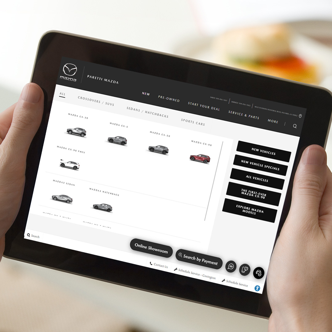 parettimazda's tweet photo. Ready to save time and some shoe leather? Our Paretti Express online-buying experience brings the showroom to your desktop, tablet, or cell phone. #MazdaMagic #OnlineCarShopping
https://t.co/8XoQY9axcR https://t.co/F4EvCC46JP