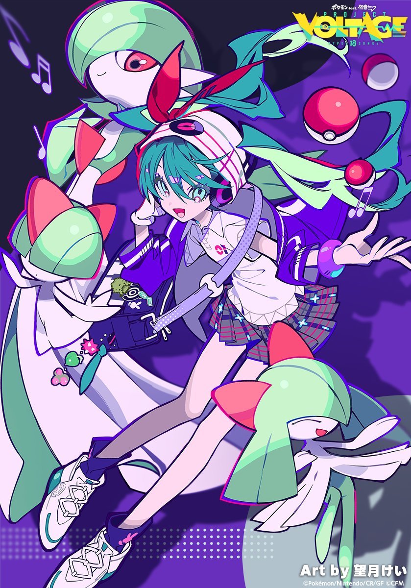 A sexta obra de colaboração do Projeto Voltage reimagina Hatsune Miku como uma Treinadora Pokémon do tipo Normal.