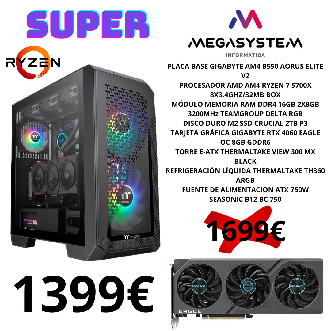 MegaSystem_es's tweet image. Juega A tope Sin Parar Preparate para el señor del traje rojo jojjojojojo a provecha este black Friday
 megasystem.es/producto/pc-su…