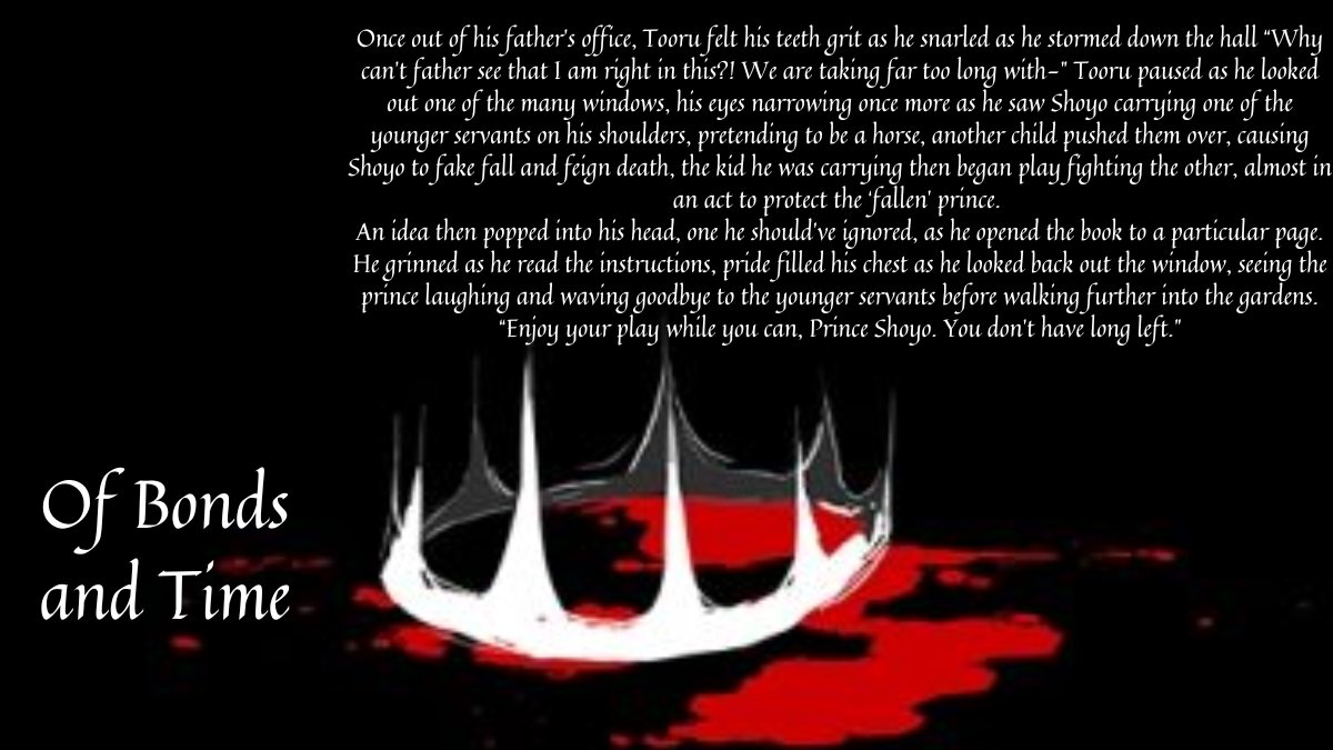 I was a writer for <a href="/HaikyuuHaunted/">Haunted Haikyuu!! 2023 Posting Season!</a> !! And here is the late #kagehina fic I wrote; a classic Prince x Demon!Bodyguard lol
This was beta'd by the amazing <a href="/Ms_AFK/">✨✨Ms AFK ✨✨</a> and I am SO THANKFUL for all their help with this.

fic: archiveofourown.org/works/51513505…