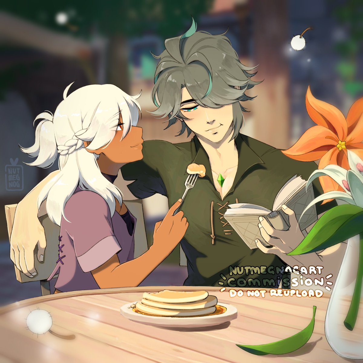 Vacationing in Mondstadt has never been so peaceful
#haino #アルセノ 

Thank you again <a href="/kgkrapologist/">⚡ | lone meteor 🌠 |🖤🤍💜💚🤍🖤|</a>! 🥺💚💜